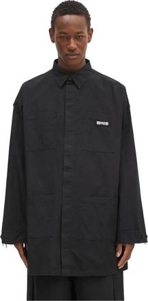 032c Intermission Cargo Overshirt - - Shirts - Uomo - Nero - M