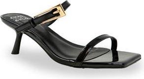 Chase + Chloe by Intouch Footwear Nine Buckle Sandal in Black Patent at Nordstrom Rack, Size 6.5