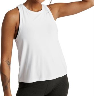 Beyond Yoga Featherweight Rebelance Tank In Cloud White