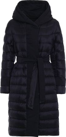 Max Mara Womens Cube Urbani Reversible Coat In Blue