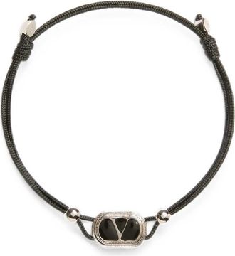 Valentino Garavani Ovalette Cotton Bracelet