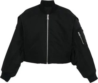 Jean Paul Gaultier Zip-Fastening Cropped Bomber Jacket - Womens - Polyamide/Polyester