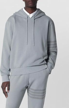 Thom Browne hooded sweater drawstring kangaroo pocket
