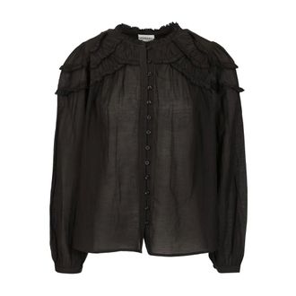 Isabel Marant Christa Blouse - female - Marant &eacute;toile - Shirts - Black - XS - Blouses & Shirts