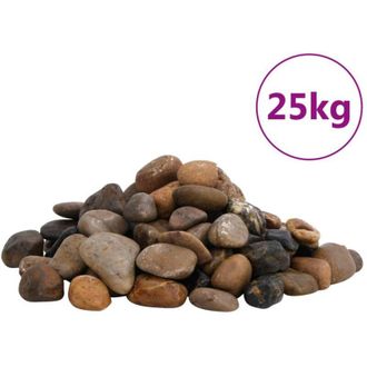 vidaXL Ciottoli Levigati 25 kg Colore Misto 2-5 cm - Vidaxl