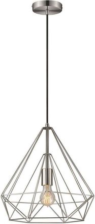 Netlighting Spring Wire Small Ceiling Pendant Satin Nickel E27