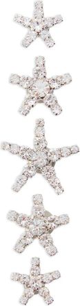 Jennifer Behr star-embellished necklace - women - Crystal/Silver Plated Metal - One Size