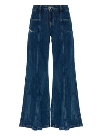 Diesel D-Akii Panel Jeans - women - Cotton - 25/30 - Blue