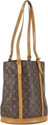 Louis Vuitton Pre-owned Bucket Bags, female, Brown, Size: ONE SIZE Pre-owned Canvas Bucket Bag