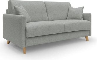 Divani.Store Edgar Sof&aacute; Cama Convertible En Tela Felis Impermeable 200 Cm (mat. 160x197) Gris Claro