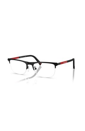 Prada 55mm Rectangle optical glasses in Black at Nordstrom