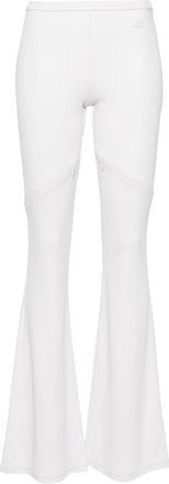 Courr&egrave;ges Ellipse mid-rise bootcut trousers - women - Elastane/Viscose - 34 - Purple