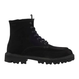 HUGO BOSS Julio Halb Veterlaarzen - Heren - Veterlaarzen - Zwart - 40 EU - Leer - Schoenen