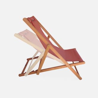 Sweeek Silla Plegable De Madera De Eucalipto, Set De 2