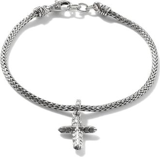 John Hardy Cross Charm Bracelet, Sterling Silver at Nordstrom, Size Medium