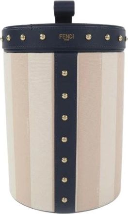 Fendi Pre-owned Leather Pouch - Pre-owned - Mujer - Beige - ONE SIZE