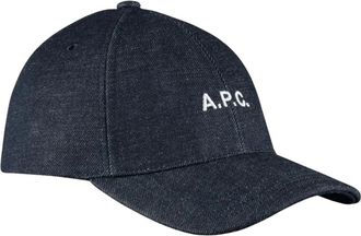 A.P.C. Casquette Charlie - Heren - Petten - Blauw - 56 CM - Katoen - Accessoires
