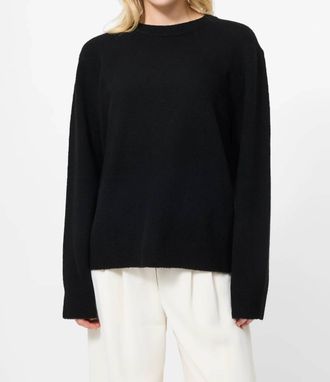 French Connection Emilia Knit Boyfriend Sweater In Black