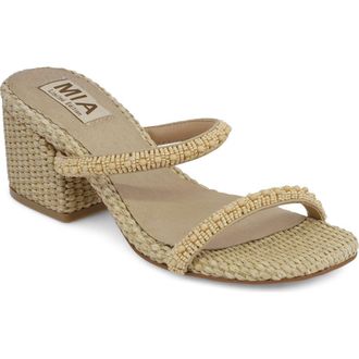 Mia Sabella Embellished Sandal in Natural Beads at Nordstrom, Size 7.5