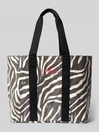 HUGO BOSS Shopper aus reiner Baumwolle Modell BECKY ZE_TOTE in Black, Gr&ouml;&szlig;e 1