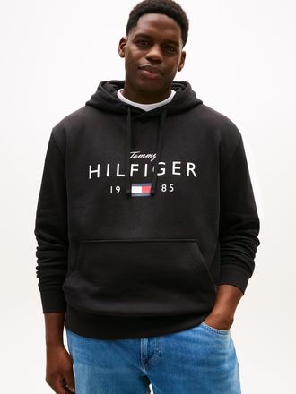 Tommy Hilfiger Big & Tall Hoodie BT-BRANDLOVE BIG HILFIGER, Herren, Gr. 4XL, schwarz, Sweatware, Obermaterial: 77% Baumwolle, 23% Polyester, TOMMY HILFIGER BIG & TALL, regular 