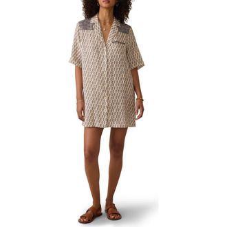 Faherty Paradise Point Shirtdress in Summer Pearl Blossom at Nordstrom Rack, Size X-Small