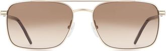 Lacoste L264S 710 Mens Sunglasses Gold Size 58