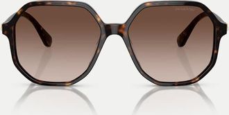 Swarovski Sk6003 - Occhiali da sole irregolari havana con lenti marroni-Marrone