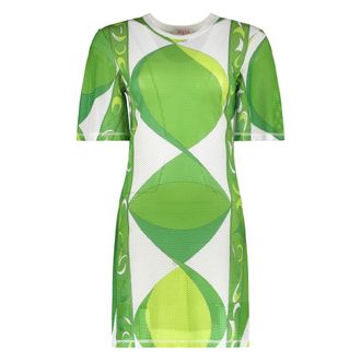 Pucci Short Summer Dress - female - Pucci - Short Dresses - Green - XS - Dresses