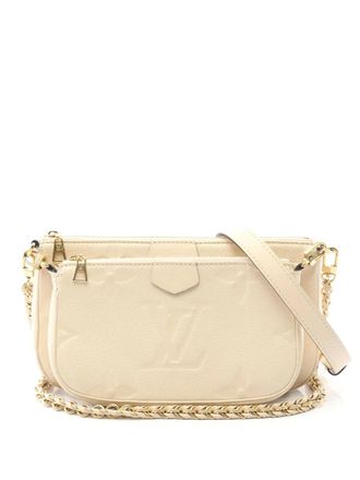 Louis Vuitton 2021-2025 Monogram Giant Empreinte Multi Pochette Accessoires satchel - Brown