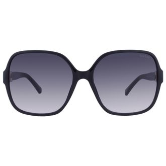 Guess Smoke Gradient Square Ladies Sunglasses GF00017 01B 61