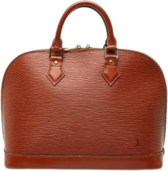 Louis Vuitton Pre-owned Alma PM - Dames - Vintage Handtas - Bruin - ONE Size - Leer - Vintage