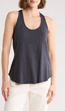 Go Couture Rounded Racerback Tank in Black at Nordstrom Rack, Size X-Large