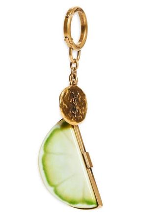 Saint Laurent Lemon Key Ring in Yellow Multicolor at Nordstrom
