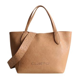 Custo Barcelona Lumena Tote Bag - Dames - Tassen - Beige - Maat: ONE Size Leer