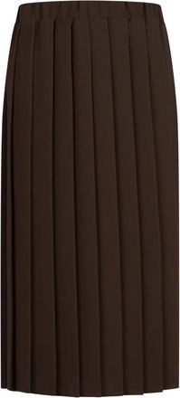 Jucca Gonna Pieghetta al Ginocchio - - Skirts - Donna - Marrone - M