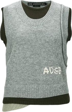 Andersson Bell Gelaagde mouwloze top - Grijs