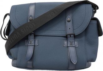 Louis Vuitton Navy Blue Shoulder Bag (Pre-Owned)