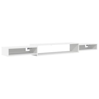 vidaXL Mueble De Tv Montado En La Pared Montada En La Pared Blanco Vidaxl
