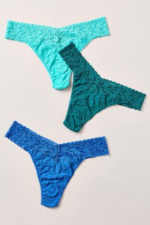 Hanky Panky Signature Lace Thongs, Set of 3