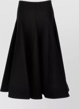 Valentino Garavani high-waisted flared pleated midi skirt