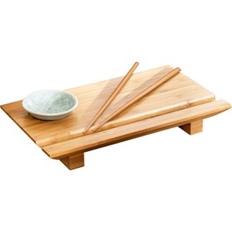 Joyce Chen Burnished Sushi Board Set in Bamboo at Nordstrom
