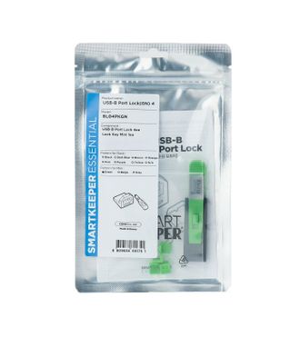 OEM Bloqueador Usb Smartkeeper Verde, Lote De 4 Con Llave