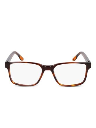 Nike rectangle-frame glasses - Brown