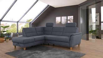 HOME AFFAIRE Ecksofa »Palmera L-Form, B: 236 cm« optional Bettfunktion & Bettkasten, Federkern