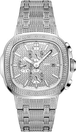 JBW Heist Quartz Diamond Silver Dial Mens Watch J6380D