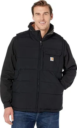 Carhartt Work in Progress Big Tall Rain Defender(r) Loose Fit Midweight Insulated Vest Mens Clothing Black : 3XL (Reg), Nylon