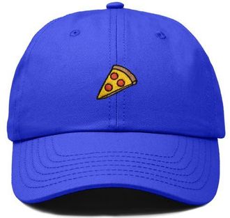 Dalix Pizza Slice Embroidered Dad Hat in Royal Blue at Nordstrom