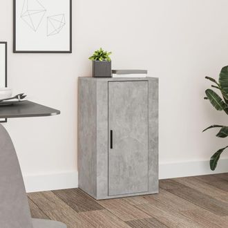 vidaXL Vidaxl - Aparador De Madera Contrachapada Gris Hormig&oacute;n 40x33x70 Cm