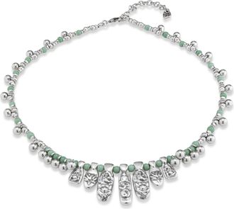 UNOde50 Turquoise Charm Silver Necklace